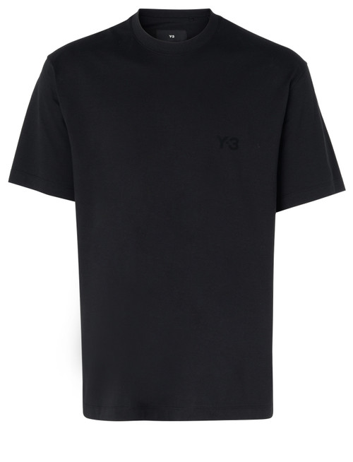 T-Shirt Y-3 Entspannt in schwarzer Baumwolle