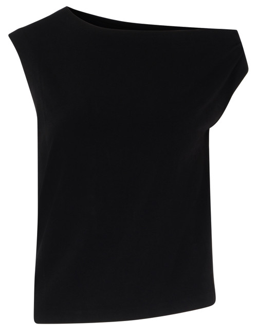 Top Norma Kamali black with dropped shoulder