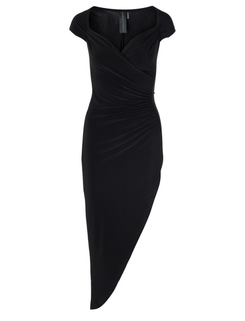Kleid Norma Kamali schwarzer Stretchstoff