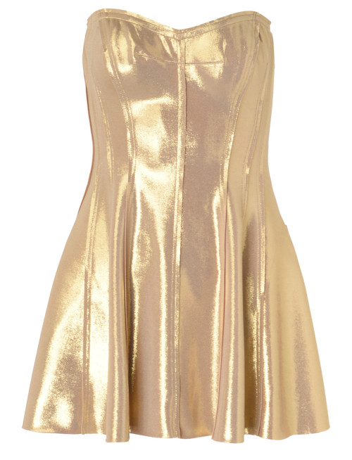 Mini dress Norma Kamali gold