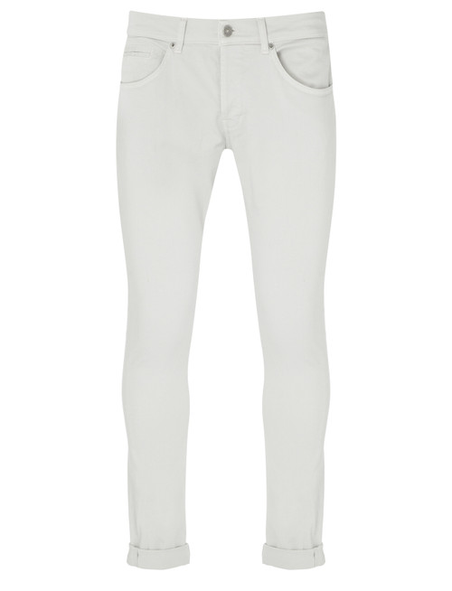 Jeans skinny Dondup George in cotone stretch grigio chiaro