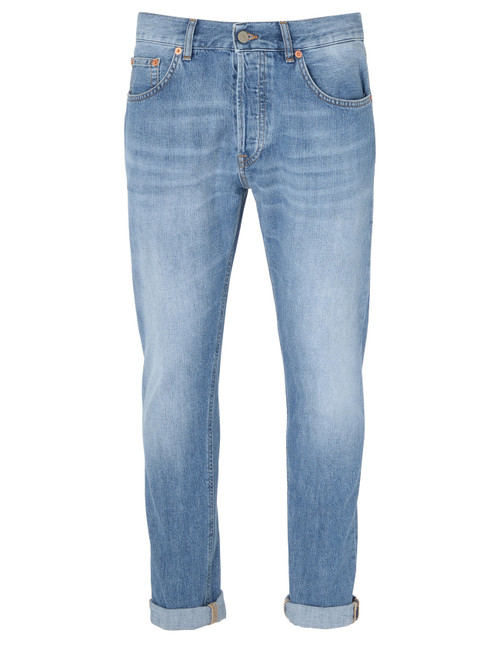 Jeans Dondup Icon Regular in denim blu chiaro