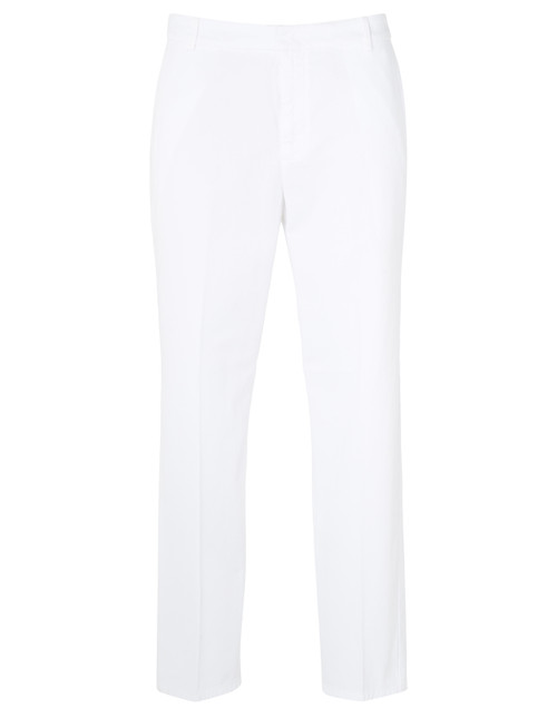 Pantalone Dondup James Loose in cotone bianco