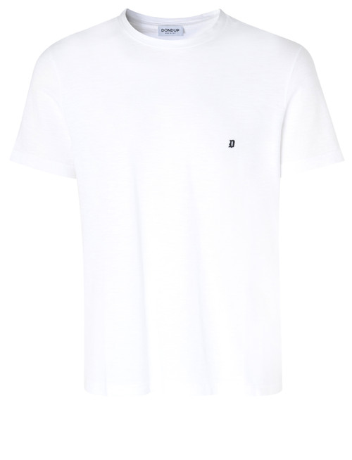 T-shirt Regular Dondup in jersey bianco