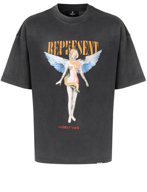 T-Shirt Represent Reborn in cotone nero