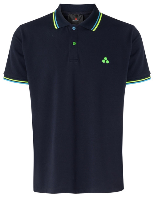 Polo Peuterey blue with green details