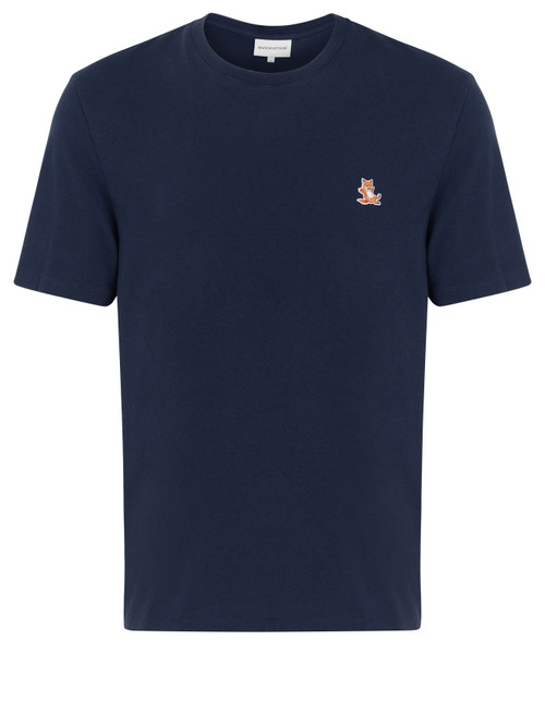 T-Shirt Maison Kitsuné Chillax Fox blu navy