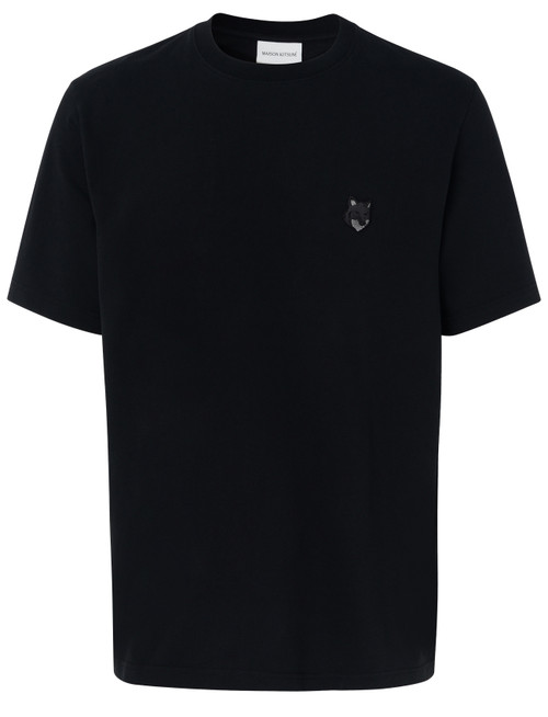 T-Shirt Maison Kituné Bold Fox Head in cotone nero