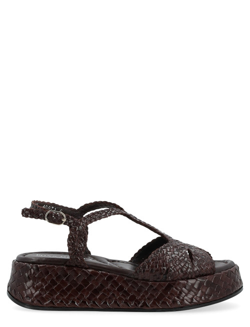 Sandal Pons Quintana Maui in dark brown leather