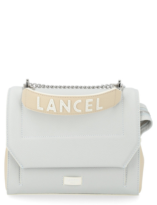 Lancel Ninon M Flap Bag in Two-Tone Leather
