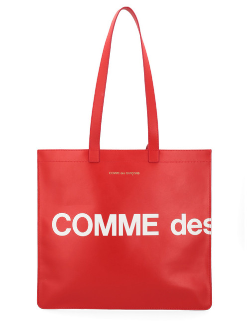 Shopping Bag Comme Des Garçons Wallet Huge Logo red