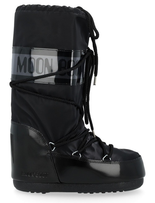 Bota Moon Boot Boot Icon Glace satén negro