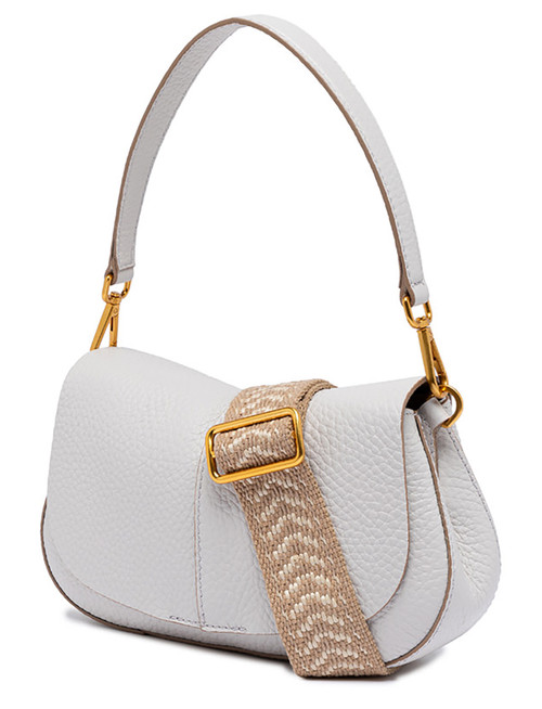 織田廣喜/PARISIENNES、Boulogne,希少サイン入 Gianni Chiarini Round bag in sand-colored leather | H-Brands