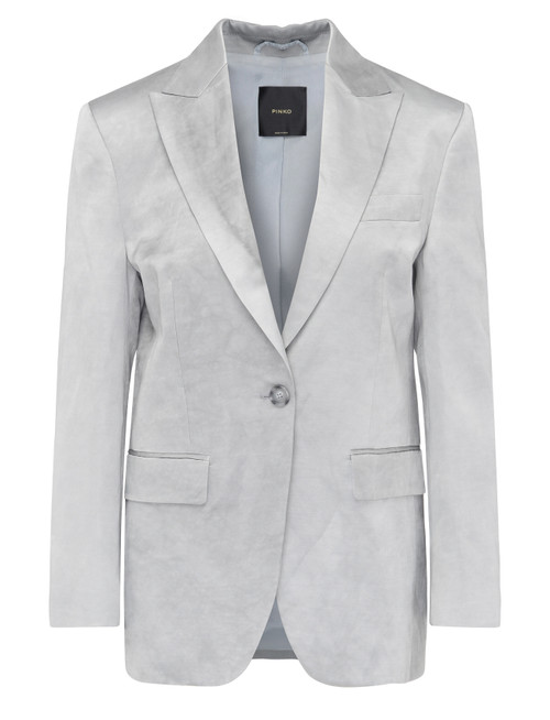 Pinko pants in gray slub satin | H-Brands Pinko pants in gray slub satin | H-Brands