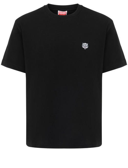 Kenzo Happy Tiger polo shirt in black cotton | H-Brands Kenzo Happy Tiger polo shirt in black cotton | H-Brands