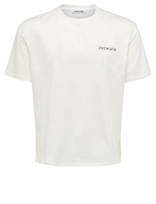 Tシャツ・カットソー PREMIATA SS25 Cotton jersey T-shirt (PA1019 BLUE) Premiata T-shirt in blue cotton | H-Brands