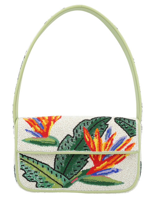 Staud Birds Of Paradise Bag with Multicolored Beads | H-Brands