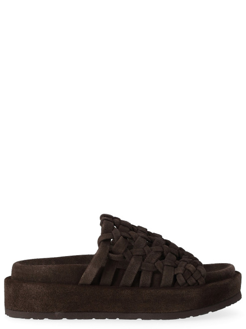 Sandalias Paloma Barceló en ante marrón