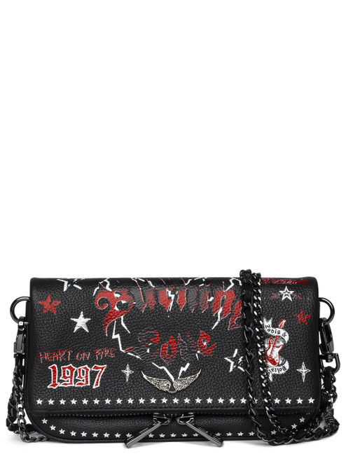 Pochette Zadig&Voltaire Rock Nano Punk in pelle nera Pochette Zadig&Voltaire Rock Nano Punk in pelle nera