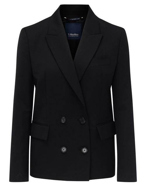 Blazer de lana negro Anine Bing Evalyn