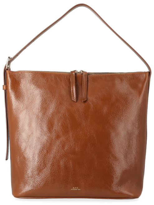 Borsa A.P.C. Vera Bag in pelle marrone Borsa A.P.C. Vera Bag in pelle marrone