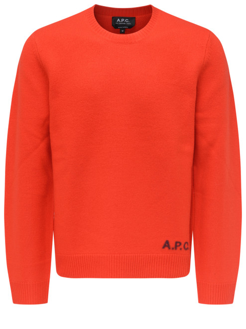 Maglione A.P.C. Edward in lana color rosso aragosta
