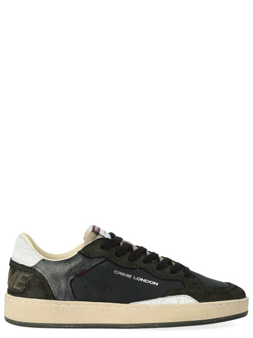 Sneaker Crime London Chelsea Forest Ash in pelle nera  Sneaker Crime London Chelsea Forest Ash in pelle nera
