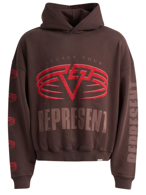 Represent Living Legacy Sudadera reversible de algodón marrón