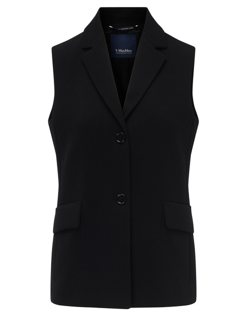 Gilet 'S Max Mara Mira in cady nero 