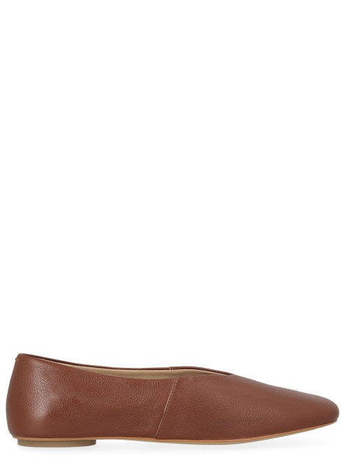 Ballerina Max Mara MM Catullo in pelle color cuoio Ballerina Max Mara MM Catullo in pelle color cuoio