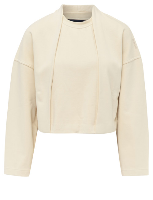 Felpa Sportmax Minnie in cotone color avorio