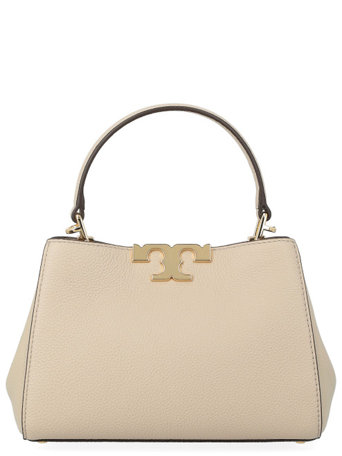 Borsa Tory Burch Eleanor Soft Satchel mini in pelle avorio