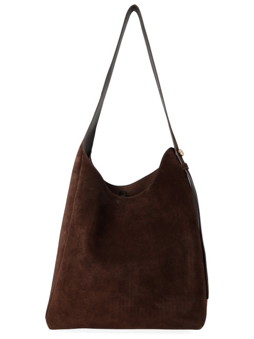 Borsa Hobo Tory Burch Romy grande in suede marrone Borsa Hobo Tory Burch Romy grande in suede marrone