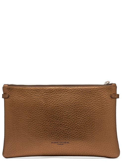 Borsa Clutch Gianni Chiarini Hermy in pelle color bronzo Borsa Clutch Gianni Chiarini Hermy in pelle color bronzo