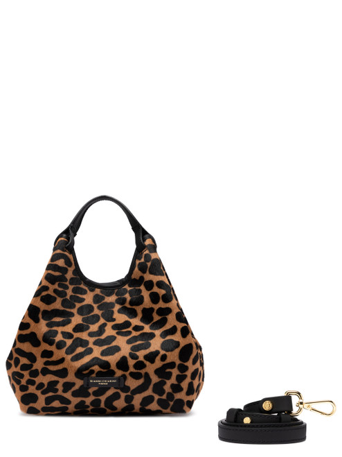 Gianni Chiarini Bolso Dua en piel de poni efecto moteado
