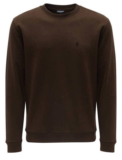 Felpa Dondup in cotone marrone 