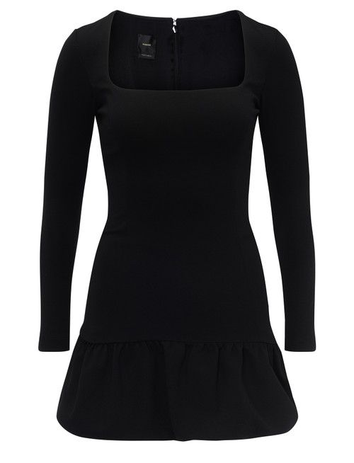 Pinko Acetosella vestido negro de viscosa