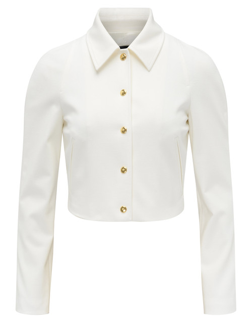 Pinko Short Jacket in White Technical Fabric | H-Brands