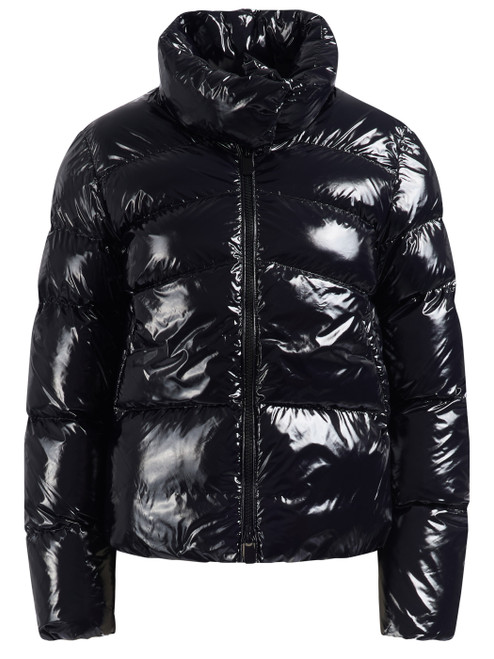 Chaqueta de plumas Pinko Mirco Caban en nailon negro Chaqueta de plumas Pinko Mirco Caban en nailon negro