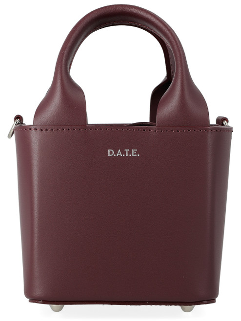 Borsa D.A.T.E. Cubo Bag in pelle bordeaux Borsa D.A.T.E. Cubo Bag in pelle bordeaux