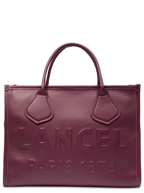 Bolso tote Lancel Jour M en piel burdeos  Bolso tote Lancel Jour M en piel burdeos