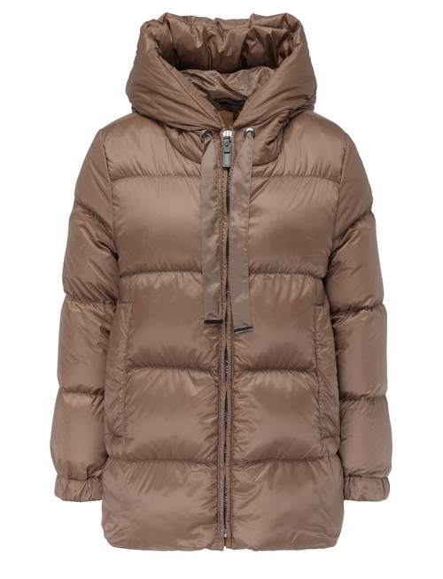 Piumino Max Mara The Cube Seia in tessuto tecnico marrone