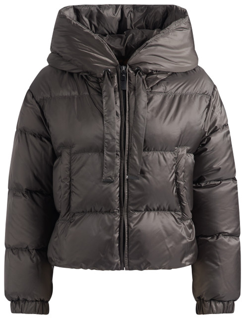 Chaqueta de plumas Max Mara The Cube Seie en tejido técnico gris  Chaqueta de plumas Max Mara The Cube Seie en tejido técnico gris