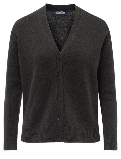 Cardigan classico 'S Max Mara Cedro in lana e cachemire verde