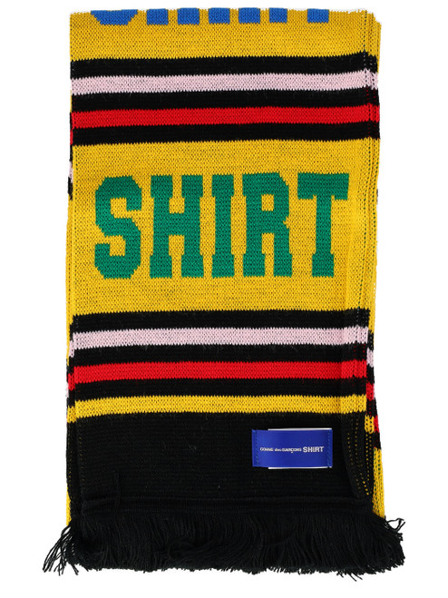 Pañuelo acrílico amarillo y negro Comme des Garçons Shirt 