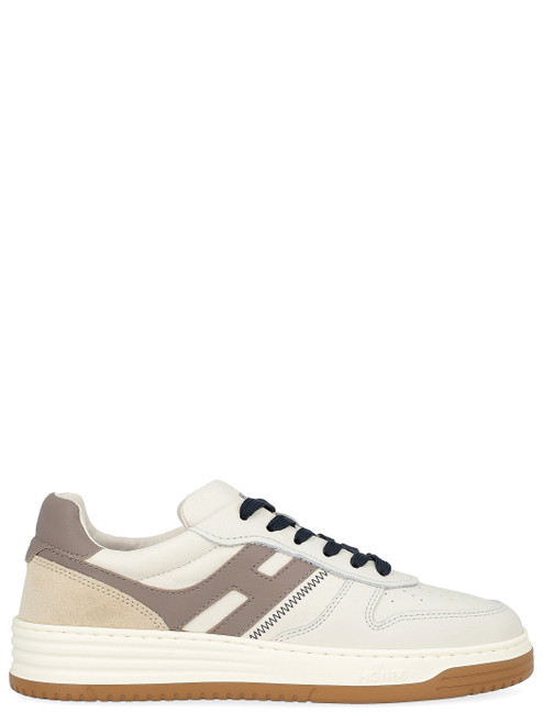 Sneaker Hogan H630 in pelle avorio e marrone Sneaker Hogan H630 in pelle avorio e marrone