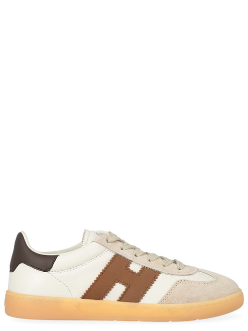 Sneaker Hogan Cool in pelle color avorio e beige Sneaker Hogan Cool in pelle color avorio e beige