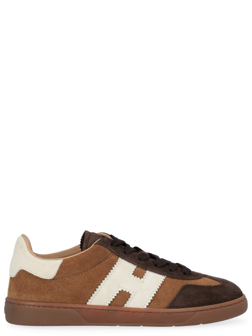 Sneaker Hogan Cool in suede color marrone e avorio Sneaker Hogan Cool in suede color marrone e avorio