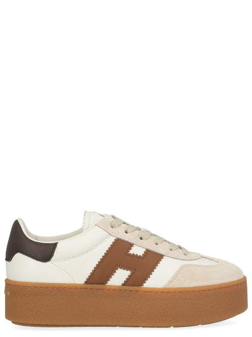 Sneaker Hogan Cool in nappa e suede avorio  Sneaker Hogan Cool in nappa e suede avorio