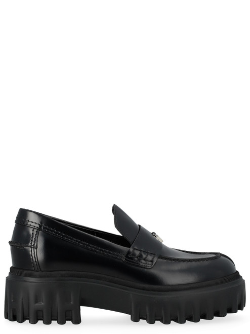 Mocasín Hogan H700 de cuero negro
